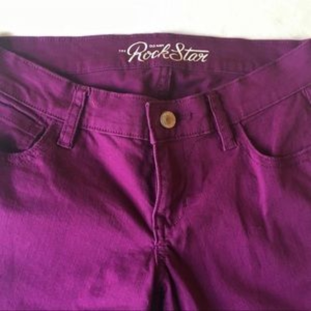 Old Navy Plum Rockstar Skinny Jeans
